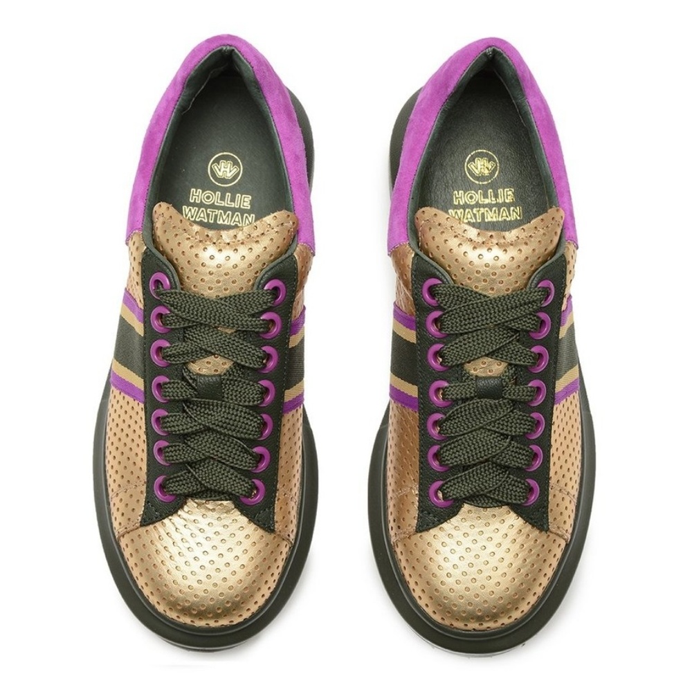 Hollie Watman Spots and Stripes Sneakers Size 8